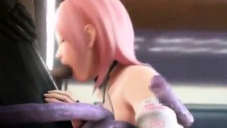 3D SciFi Girl vs Tentacled Alien!