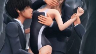Animated slutty tasting black dong