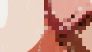 Anime chicks gets covered in sperm