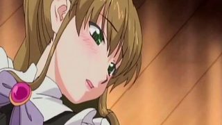 Anime maid masturbates