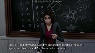 Asian Math Teacher Gets Penetrated And Creampied By Her Student – sims 4 – 3D animation