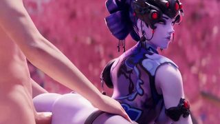 Beautiful Widowmaker Huge Nice Boobs Collection of Scenes