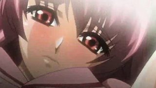 Big boobed anime girl freting penis