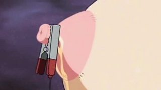 Big nipples anime doll fucked in both holes