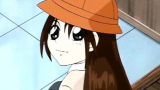Busty Japanese anime bondaged and hard DP