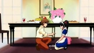 Chained hentai maid gets whipped in the dungeon