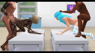 Cute Girls Fucked in the Ass – Sims 4