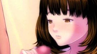 Facialized anime schoolgirl gets tiny cunt smashed