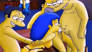 Famous toons double penetration orgy