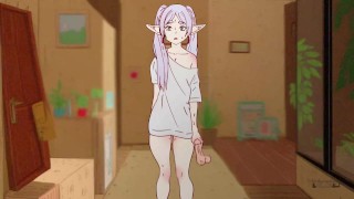 Frieren got trapped in sticky cum and was fucked in the ass! Stark,Fern Hentai, Cartoon, Parody !