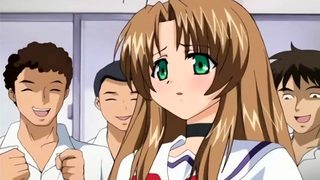 Hentai chick enjoys anal sex at the gym