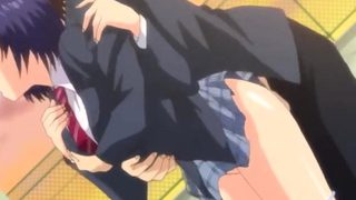 Hentai chick enjoys anal sex at the gym