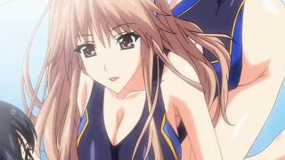 Hentai cutie in swimsuit gives tittyfuck