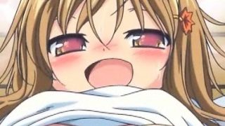 Hentai doll gets wet in her tight panties