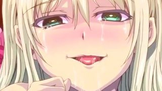 Hentai redhead gives blowjob and having sex