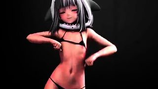 Hentai redhead gives blowjob and having sex