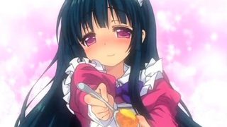 Hentai redhead gives blowjob and having sex