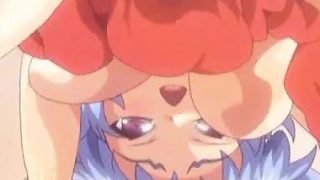 Hentai teen gets skirt lift up for pounding