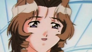 Horny hentai babe gets toyed with vibrator in public