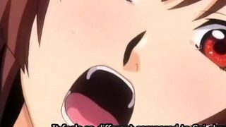 Hot anime slut has her first big dick