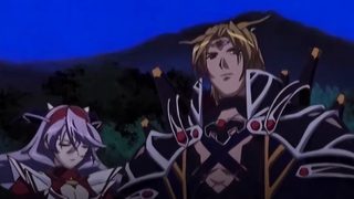 Hot busty anime teens flying around