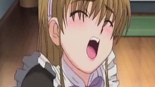 Hot Maid In A Naked Apron Pleases Master