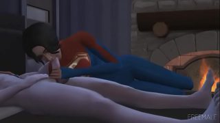Hot Night with Supergirl (Sims 4)