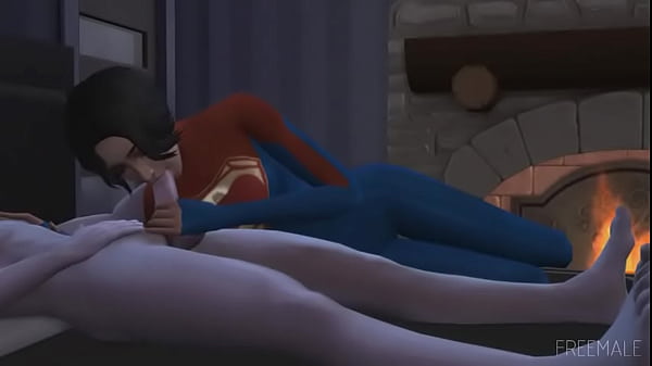 Hot Night with Supergirl (Sims 4)