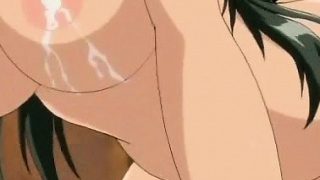 Huge tits hentai mom gets milked and fucked