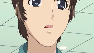 Huge titted hentai brunette fucked in changing room