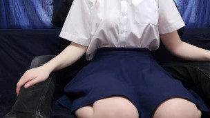 I OFFERED A RELAXING MASSAGE FOR A SHY JAPANESE SCHOOLGIRL