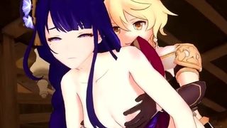 [Insurgent] Raiden Ei intense sex featuring Hilichurl and