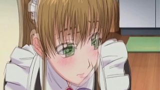 Japanese anime maid caught