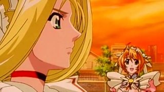 Kinky anime hottie kisses