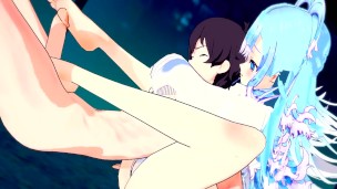 Kobo Fucks her top fan on Sexual Livestream – Hololive Hentai