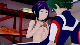Kyoka Jiro and Izuku Midoriya have intense sex in the Gym storage. – My Hero Academia Hentai