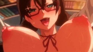 Lascive anime slut with huge tits