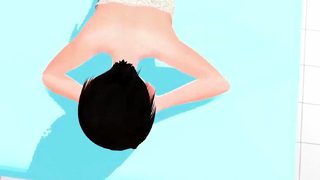 Leo Anime girl got a erotic massage.