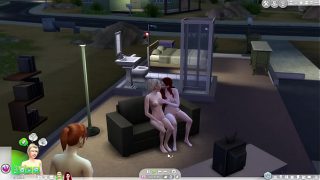 Lesbian strapon The sims 4