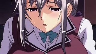 Lonely anime nurse masturbates wet snatch in public