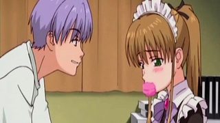 Maid masturbates hard