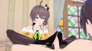 Natsuiro Matsuri and I have intense sex in the bedroom. – Hololive VTuber Hentai