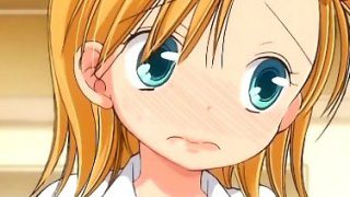 Petite hentai doll cums for the first time