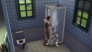 Sims 4: Luna makes Lucky Fan Cum Fast! Part 2.