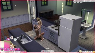 Sims 4: Luna makes Lucky Fan Cum Fast! Part 4.