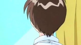 Slutty anime teen with big tits