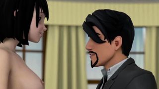 Stepdaughter Rides Dad – 3D Hentai Sex