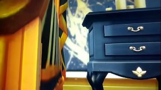 The Sims 4 striper all most breaks the bed