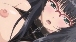 Tied up anime babe gets dildoed and fucked