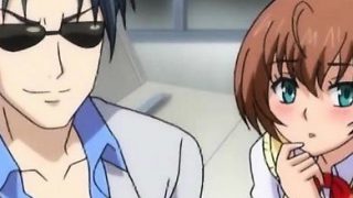 Tied up hentai chick sexually tortured in train